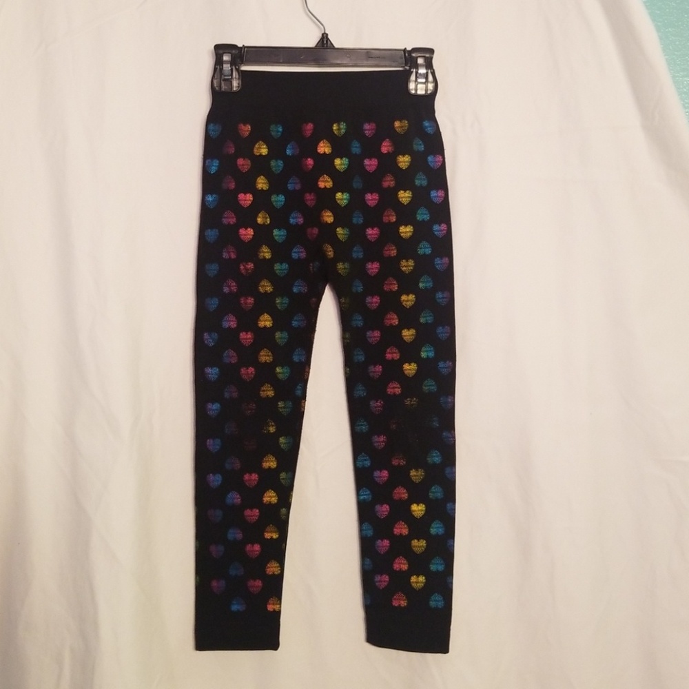 Girls faded glory fleece leggings size medium